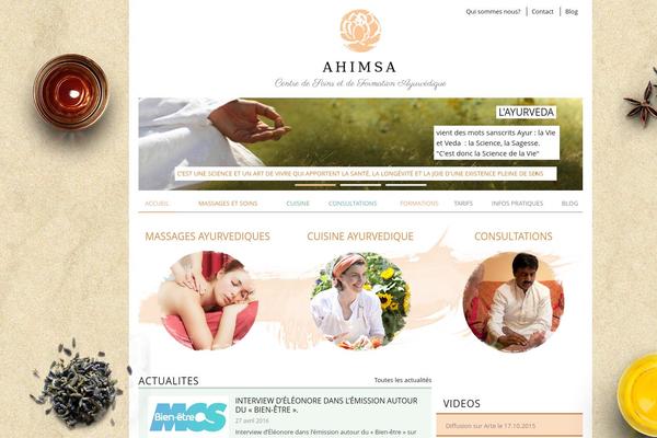ahimsa.fr site used Ahi