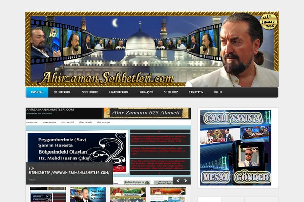 ahirzamansohbetleri.com site used Zaman