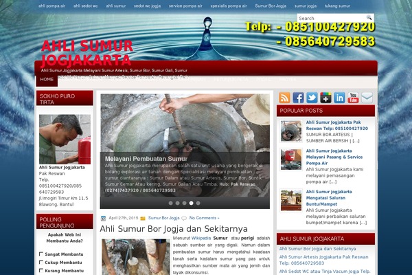 ahlisumur-jogjakarta.com site used Mobilesite