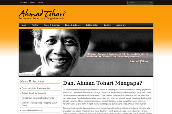 ahmadtohari.com site used Charta