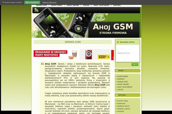 ahojgsm.pl site used Ahoj