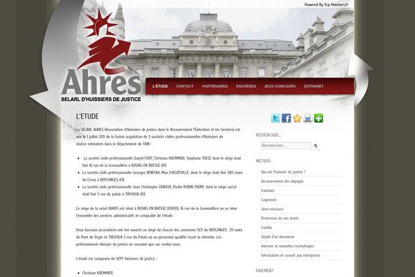 ahres.fr site used Modele7