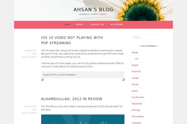 WordPress website example screenshot