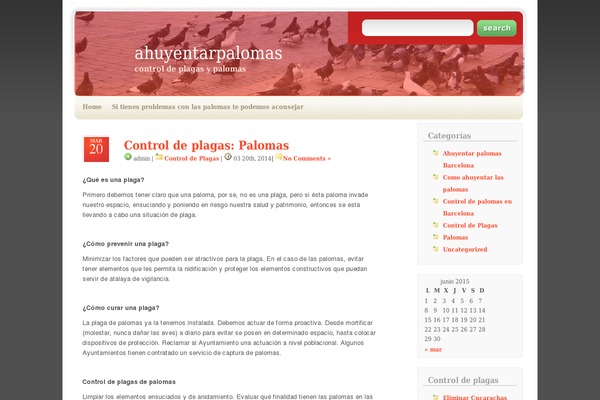 WordPress website example screenshot