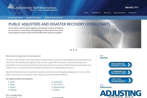 ai-texas.com site used Adjusters-international