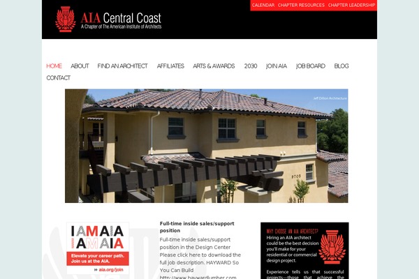 aiacentralcoast.org site used Aia-theme