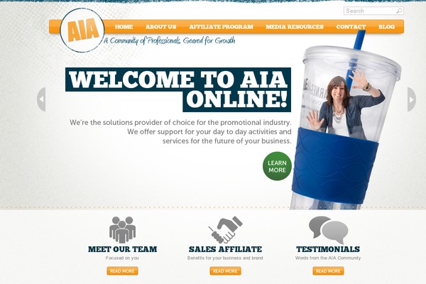 Aia theme site design template sample