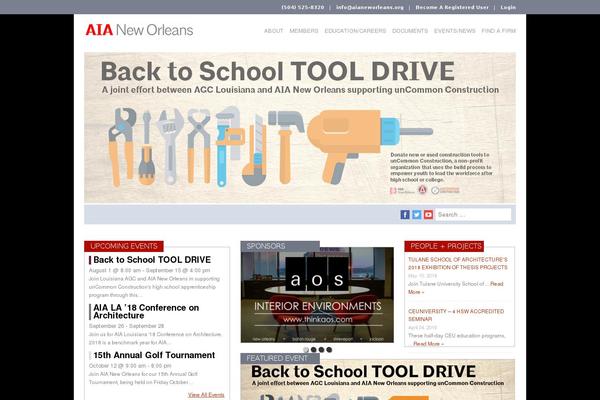 aianeworleans.org site used P2ptheme