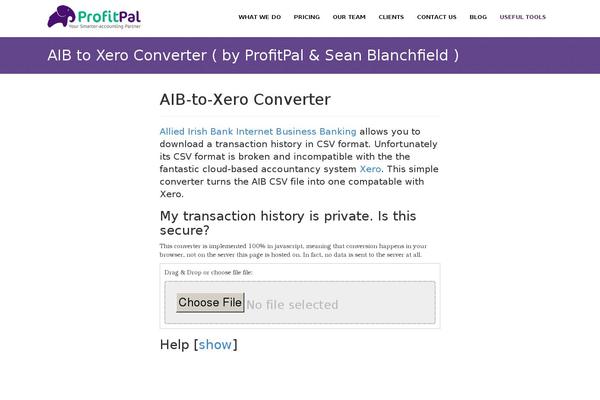 aib2xero.com site used Profitpal_2013