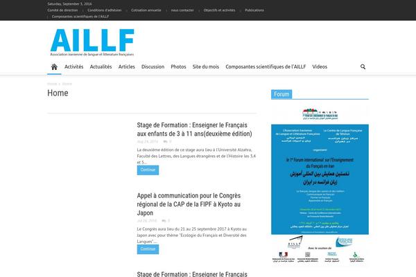 Newspaper theme site design template sample