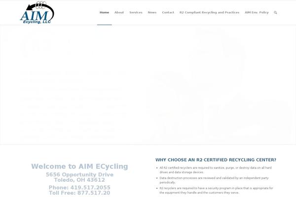 Enfold theme site design template sample