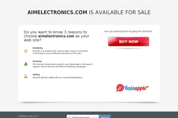 aimelectronics.com site used Domaincollect