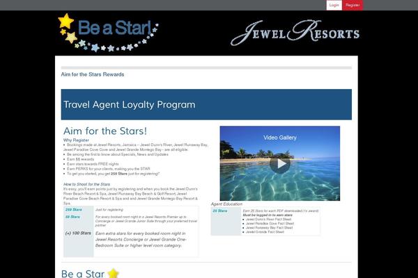 aimforthestarsrewards.com site used Mybookingrewards