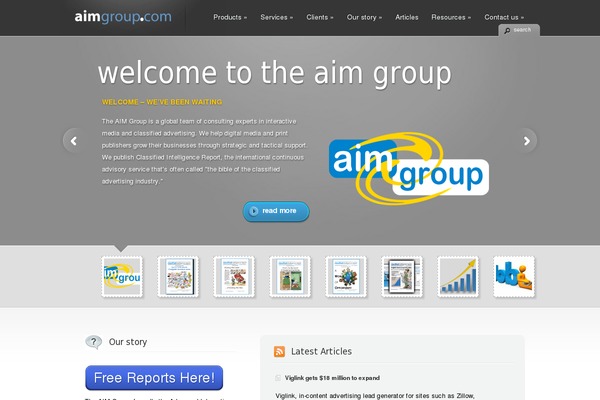 aimgroup.com site used Aim-theme-divi-child