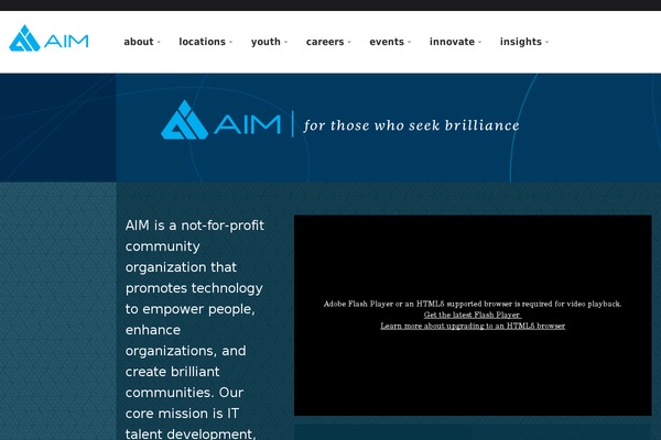 aiminstitute.org site used Aimins