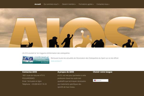 aiosteo.fr site used Aios