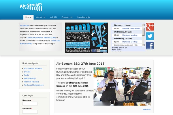 air-stream.org site used Asweb