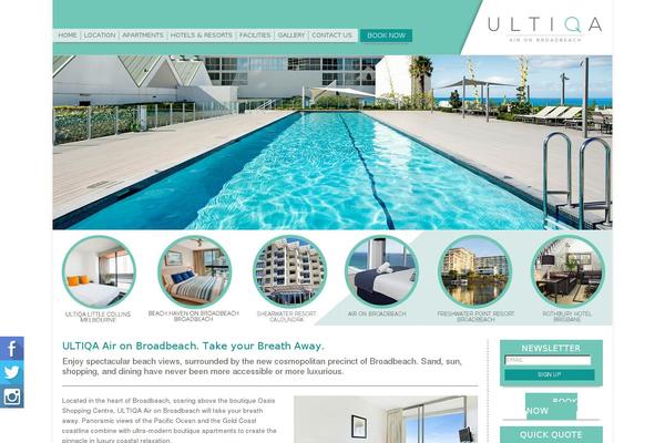 airbroadbeach.com.au site used Ultiqa