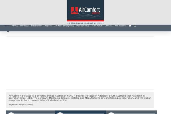 aircomfortservices.com.au site used Aircomfort-custom-theme
