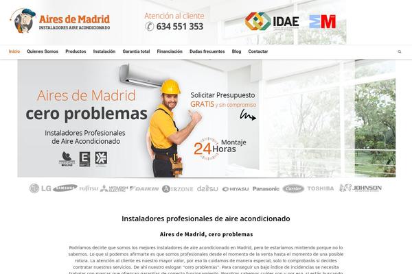 WordPress website example screenshot