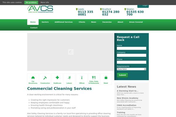 airevalleycleaning.com site used Responsive