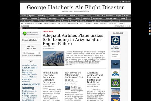 airflightdisaster.com site used Magazine-basic2.5