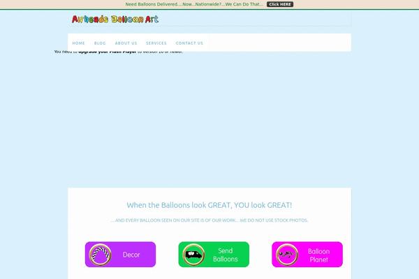 airheadsballoonart.com site used Airfolio