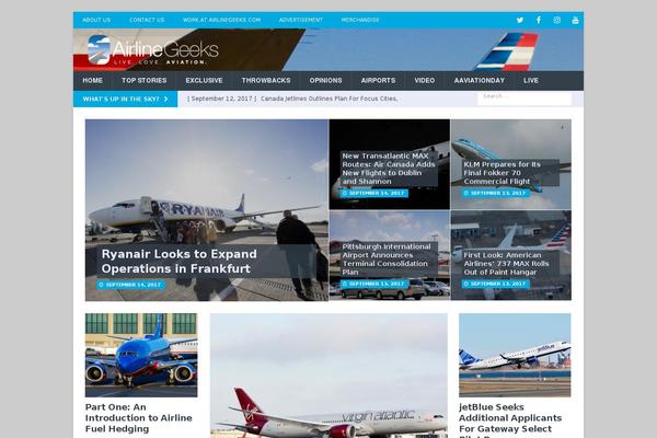 airlinegeeks.com site used Airlinegeeks