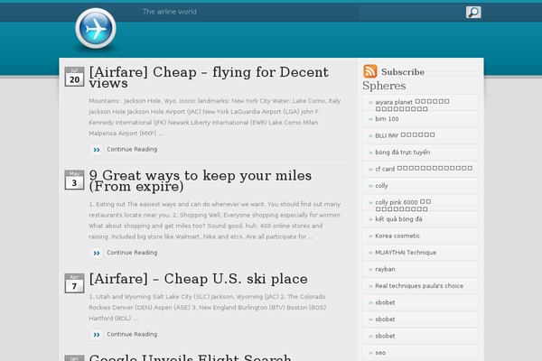 airlinesphere.com site used Craviora