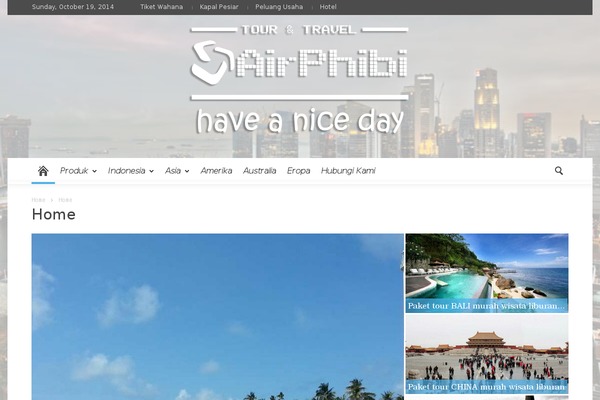 WordPress website example screenshot