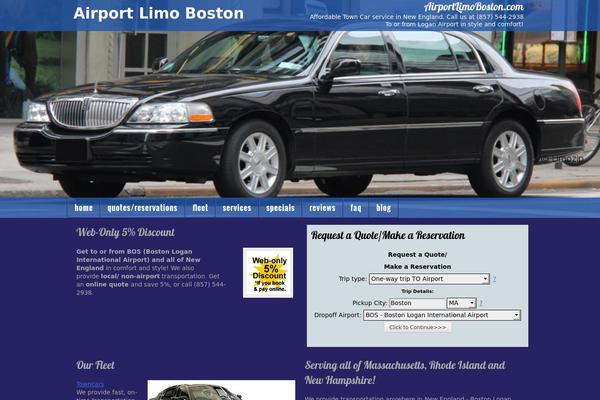airportlimoboston.com site used Limozipresponsive