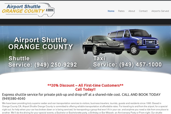 airportshuttle-orangecounty.com site used Celestial - Lite