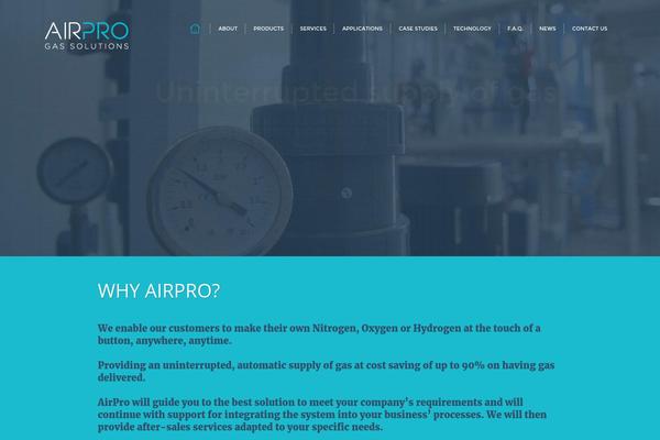 Airpro theme site design template sample