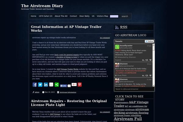 airstreamdiary.com site used Dirty Blue