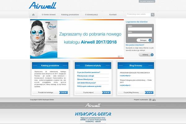 airwell.pl site used Airwell