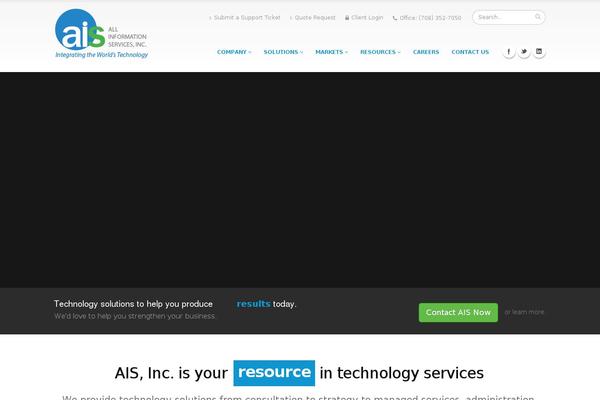 Ais theme site design template sample