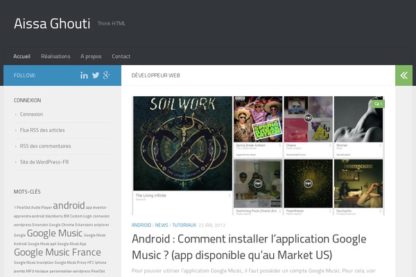 Hueman theme site design template sample