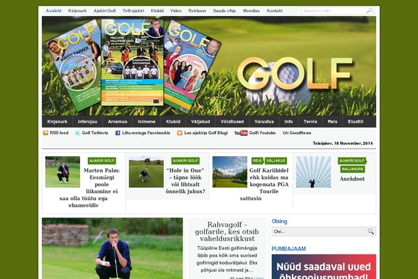 ajakirigolf.ee site used Golf