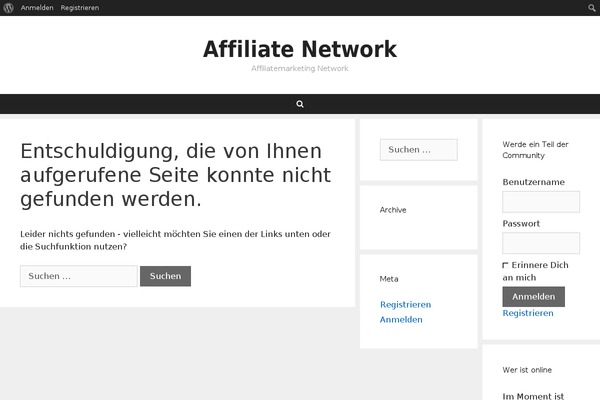WordPress website example screenshot