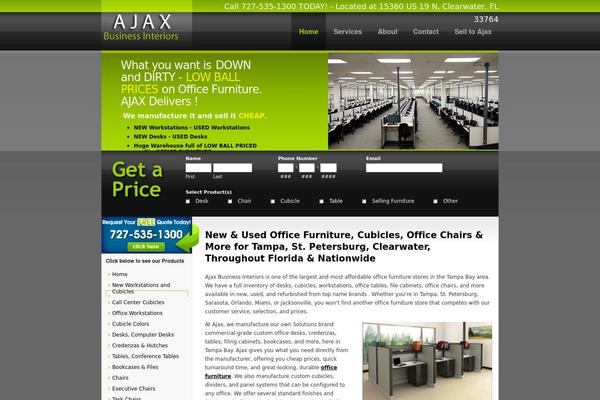 ajaxbusinessinteriors.com site used Ajax