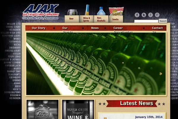 ajaxdistributing.com site used Ajax_theme