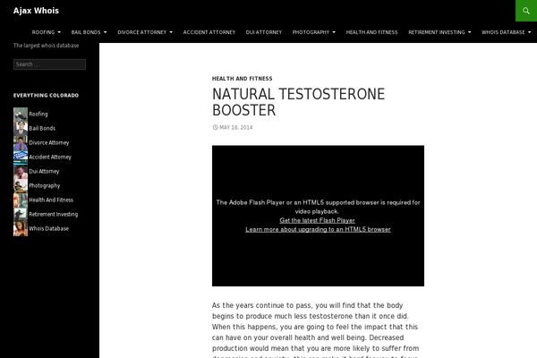 WordPress website example screenshot