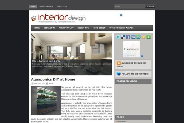 Interiordesign theme site design template sample