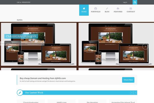 Nictitate theme site design template sample