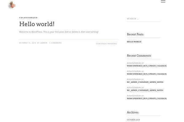 WordPress website example screenshot