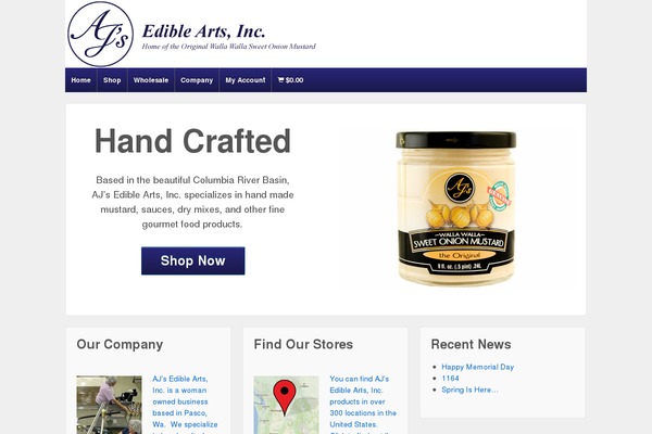 ajsediblearts.com site used Ajresponsive