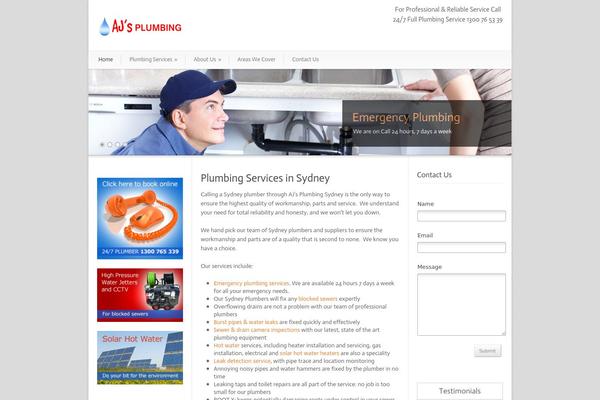 ajsplumbing.com.au site used Modernize