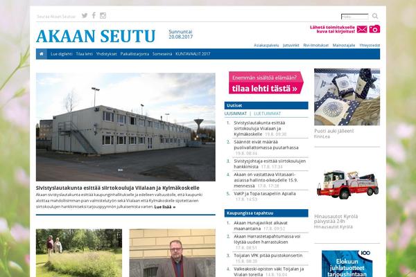 akaanseutu.fi site used Uusi-verkkolehti