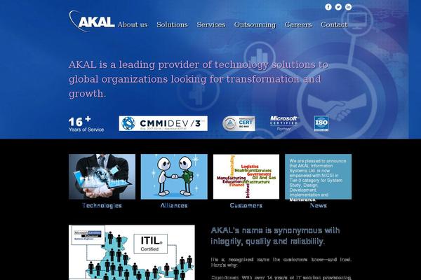 Akal theme site design template sample