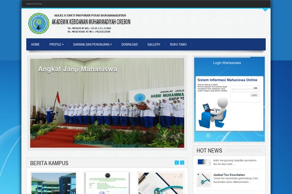 akbidmuhammadiyahcrb.ac.id site used Gameleon_theme